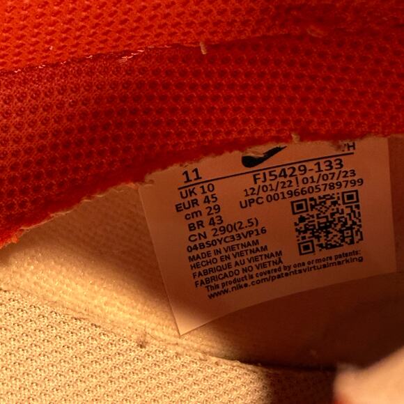 Nike Dunk Low ‘Athletic Department - Picante Red’ Men’s Size 11 - FJ5429-133 - Picture 8 of 8